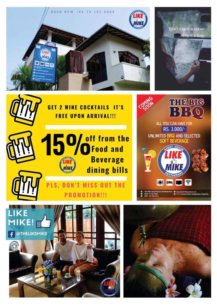 Like Mike Tourist Guest House & Restaurant Νεγκόμπο Εξωτερικό φωτογραφία